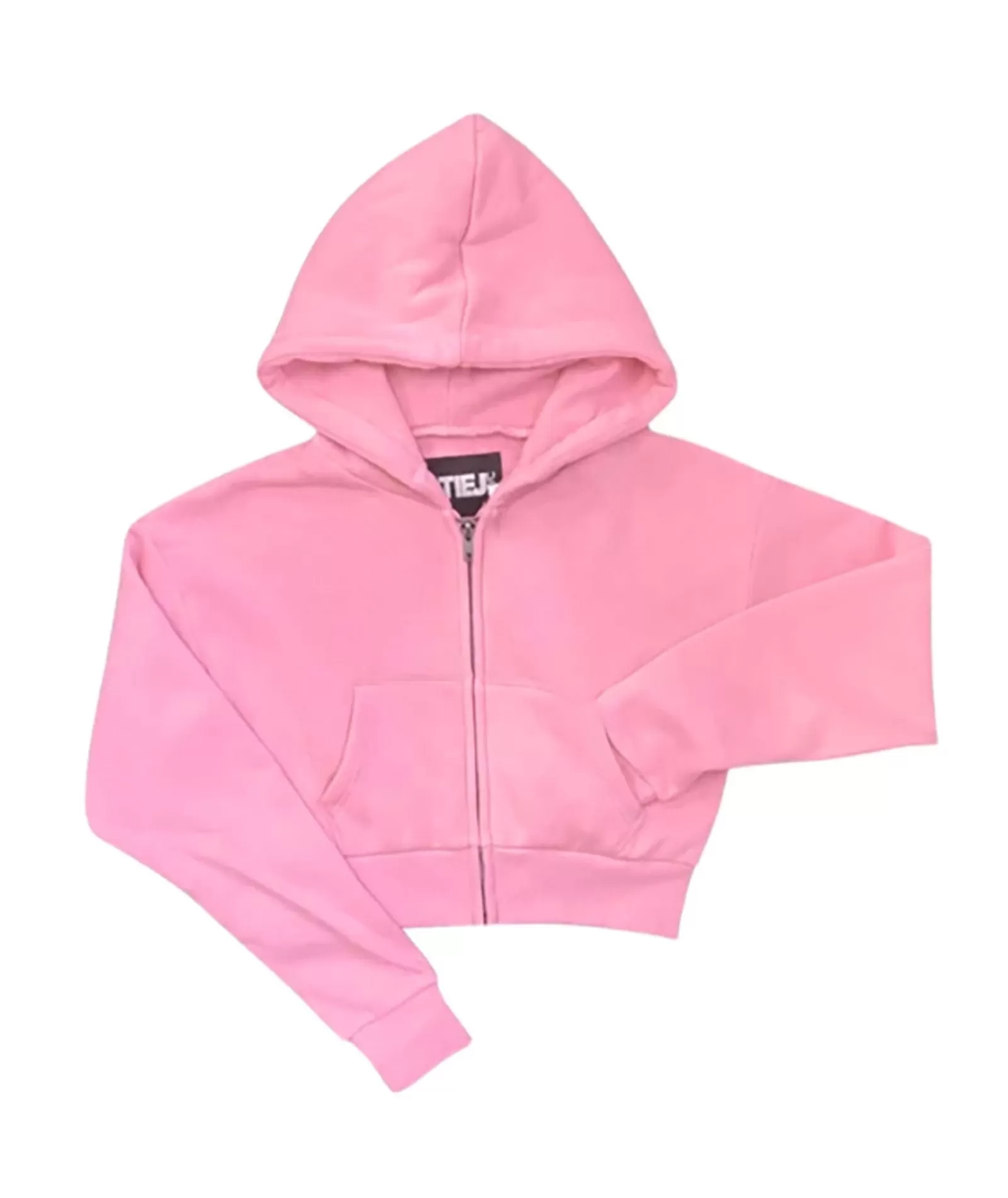 Katie J NYC Girls Dylan Crop Zip Hoodie