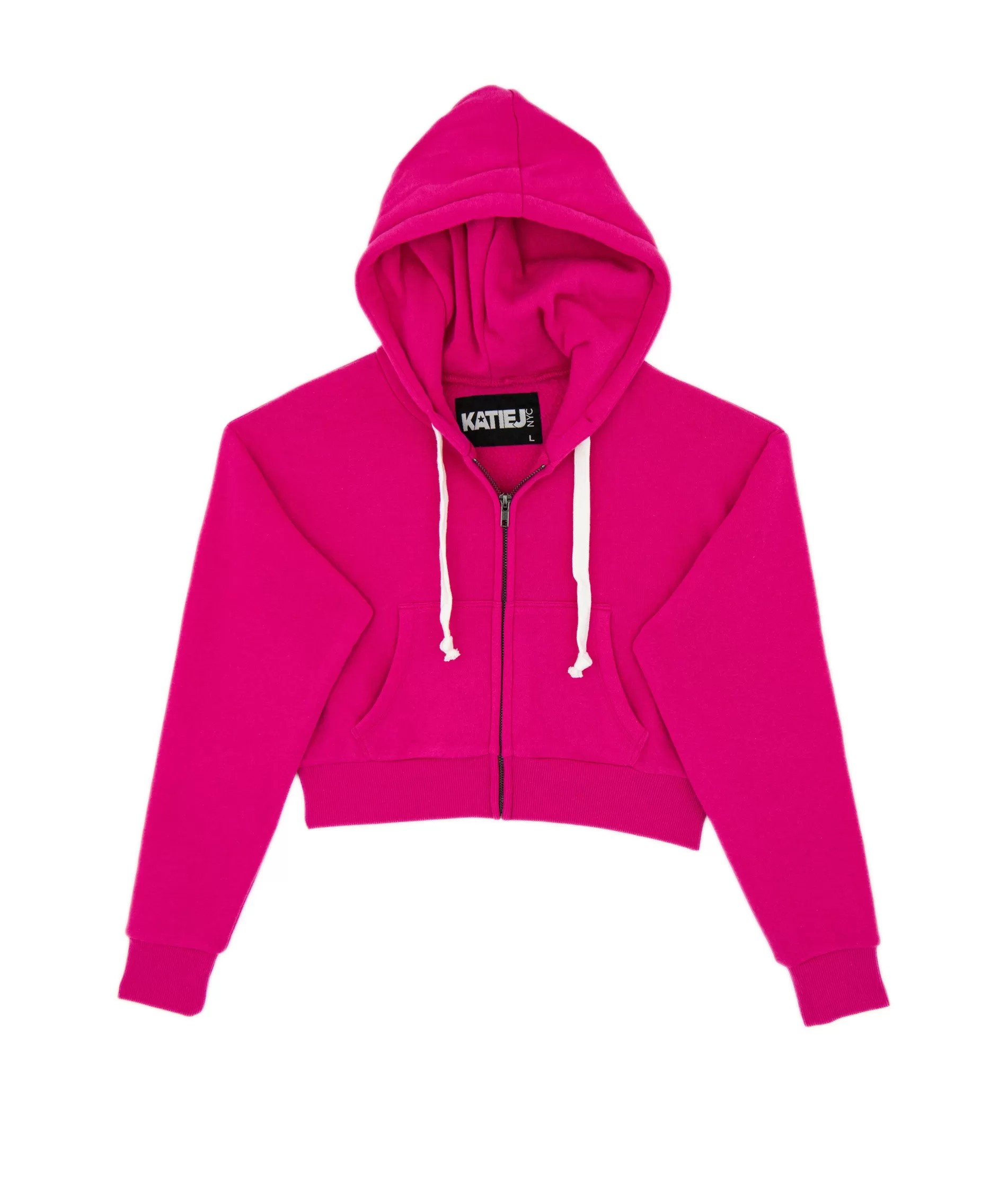 Katie J NYC Girls Dylan Crop Zip Hoodie