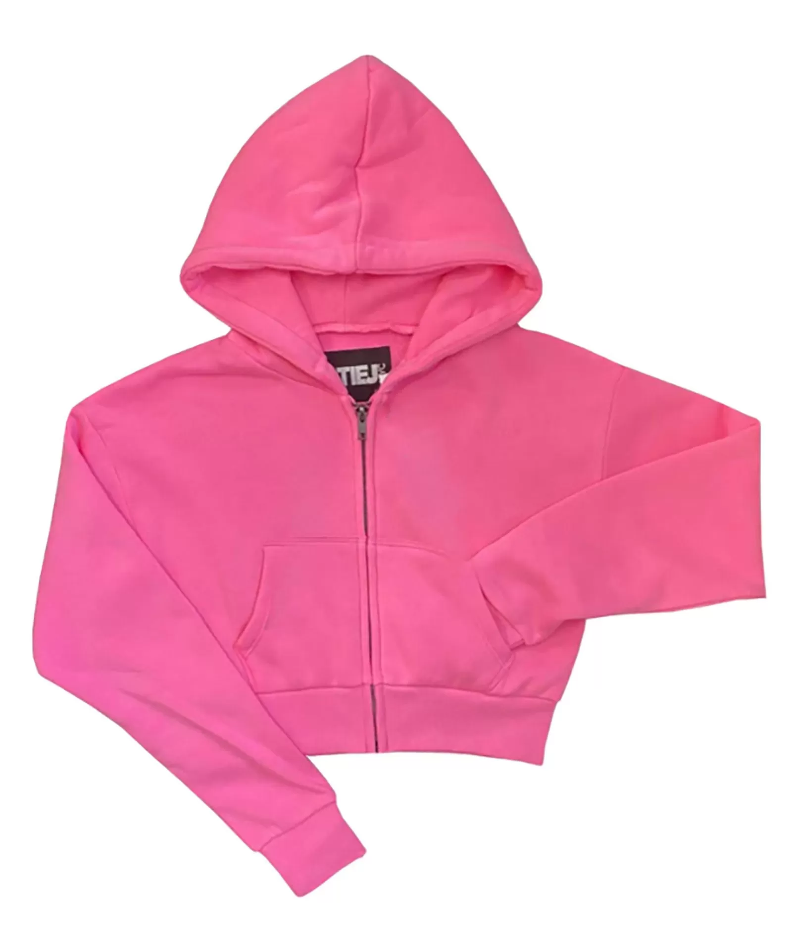 Katie J NYC Girls Dylan Crop Zip Hoodie