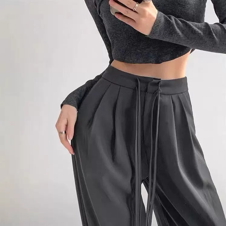 Korean Wide Leg Jogger Trousers