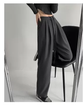 Korean Wide Leg Jogger Trousers