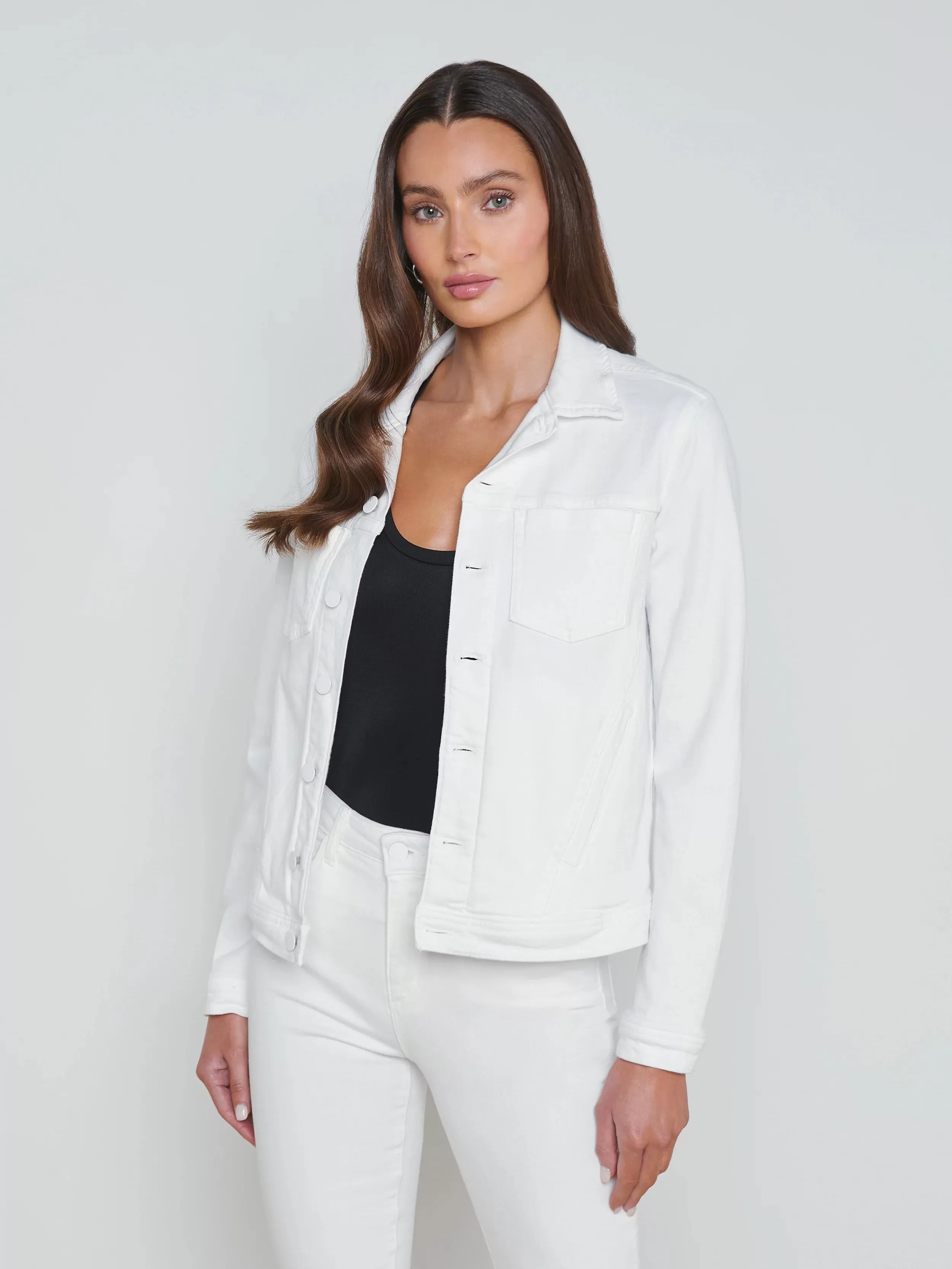 L’agence - Shuri Denim Jacket - Blanc