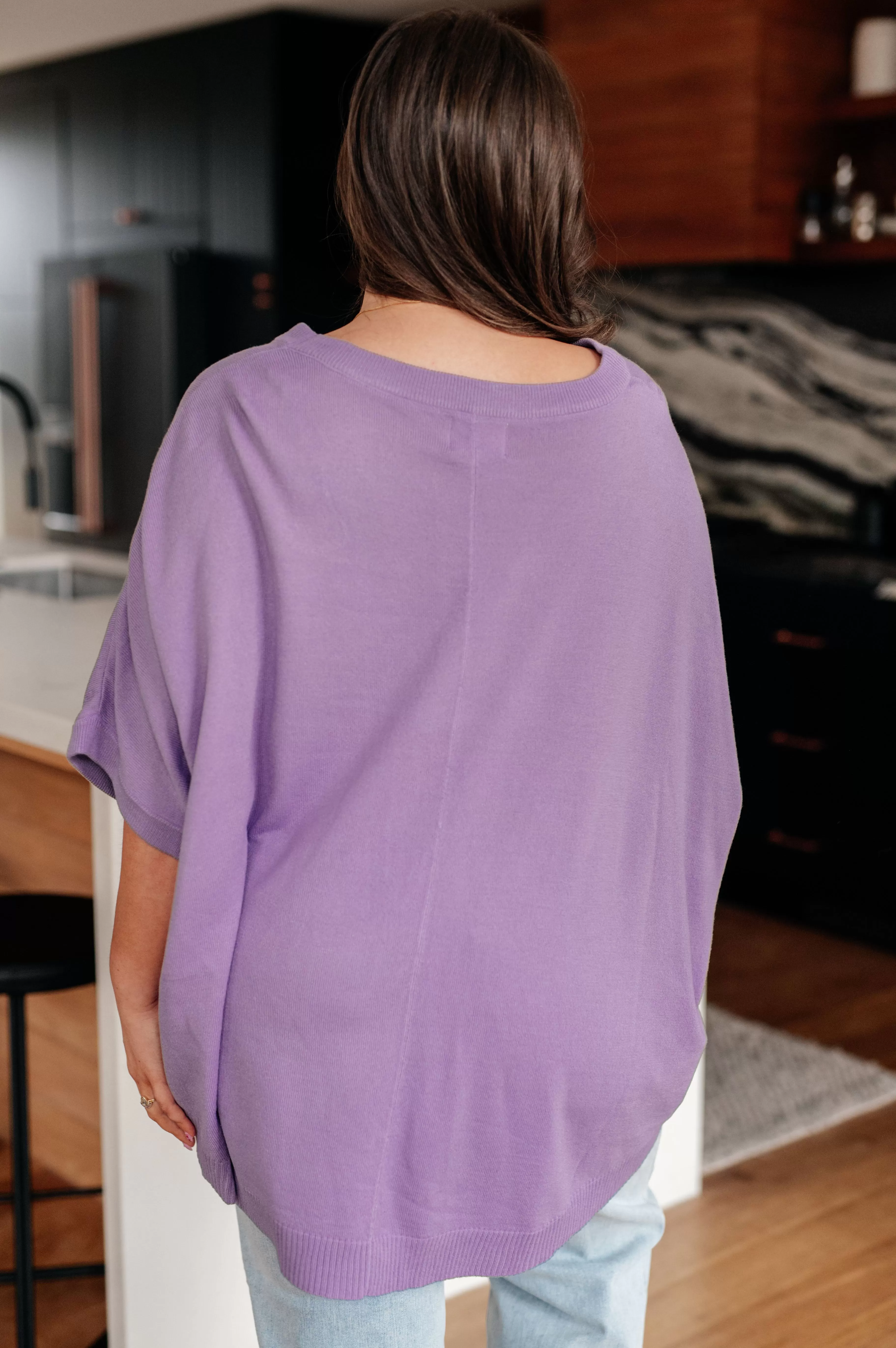 Lilac Whisper Dolman Sleeve Top