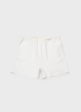 Men's Sunspel x Nigel Cabourn Ripstop Army Short in Off White