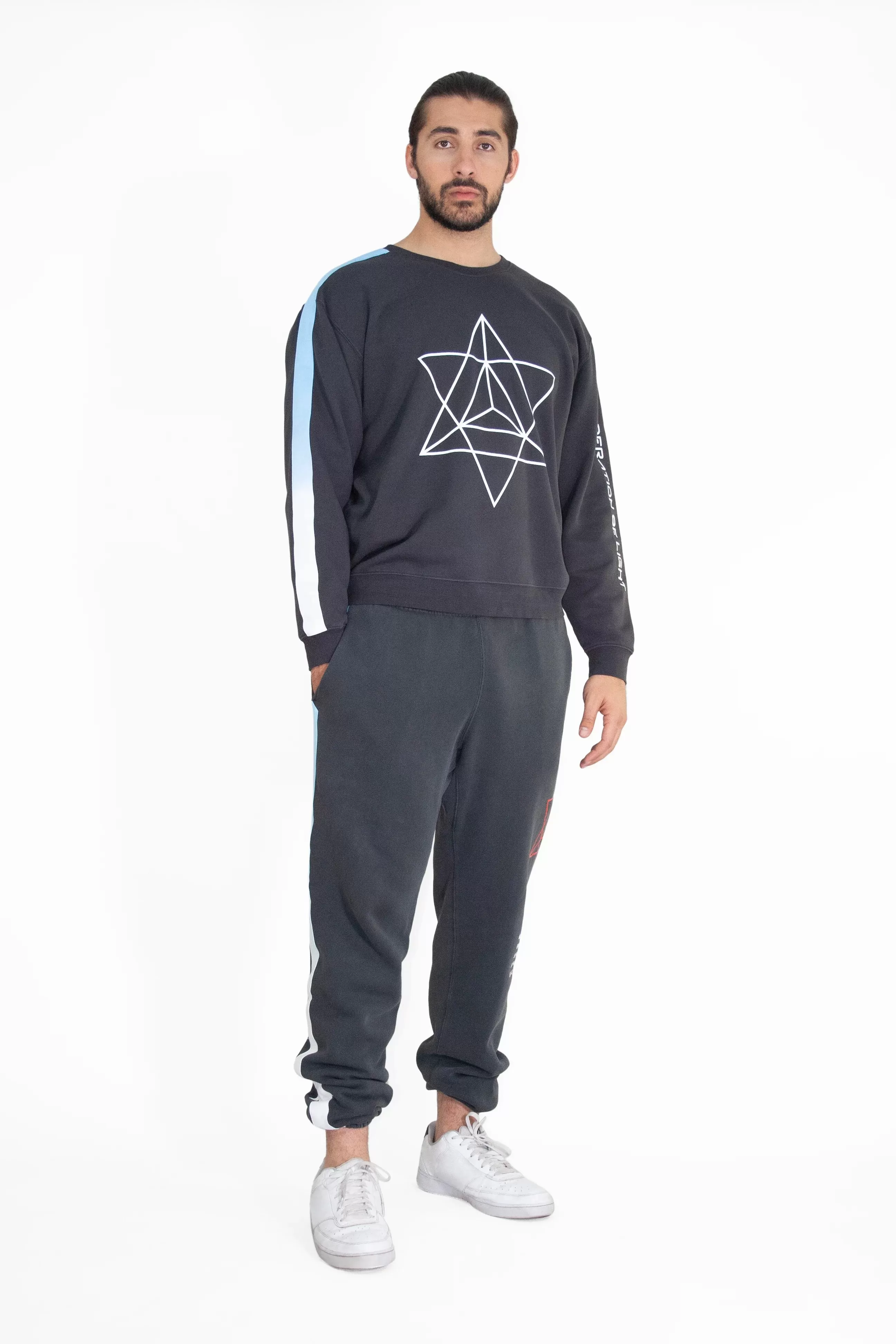 Merkaba Crewneck in Space Glow