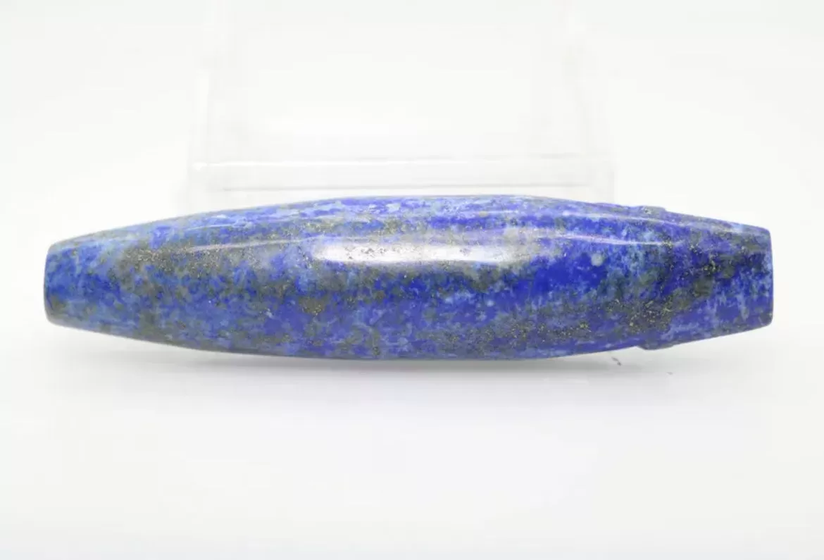 Natural Lapis Lazuli Carved Skull Pipe