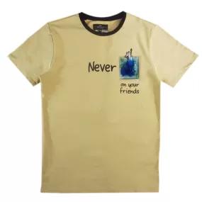 Never Rat Swim With The Fishes Pocket Tee (Chardonnay Khaki) /D17