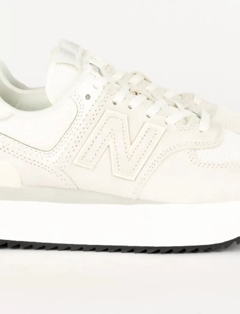 New Balance Womens 574  Trainers White / White