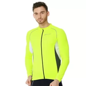 Nuckily Mycycology MH008 Full Sleeves Cycling Jersey - Neon Green