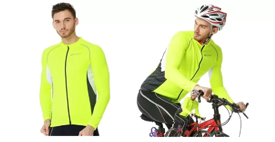 Nuckily Mycycology MH008 Full Sleeves Cycling Jersey - Neon Green