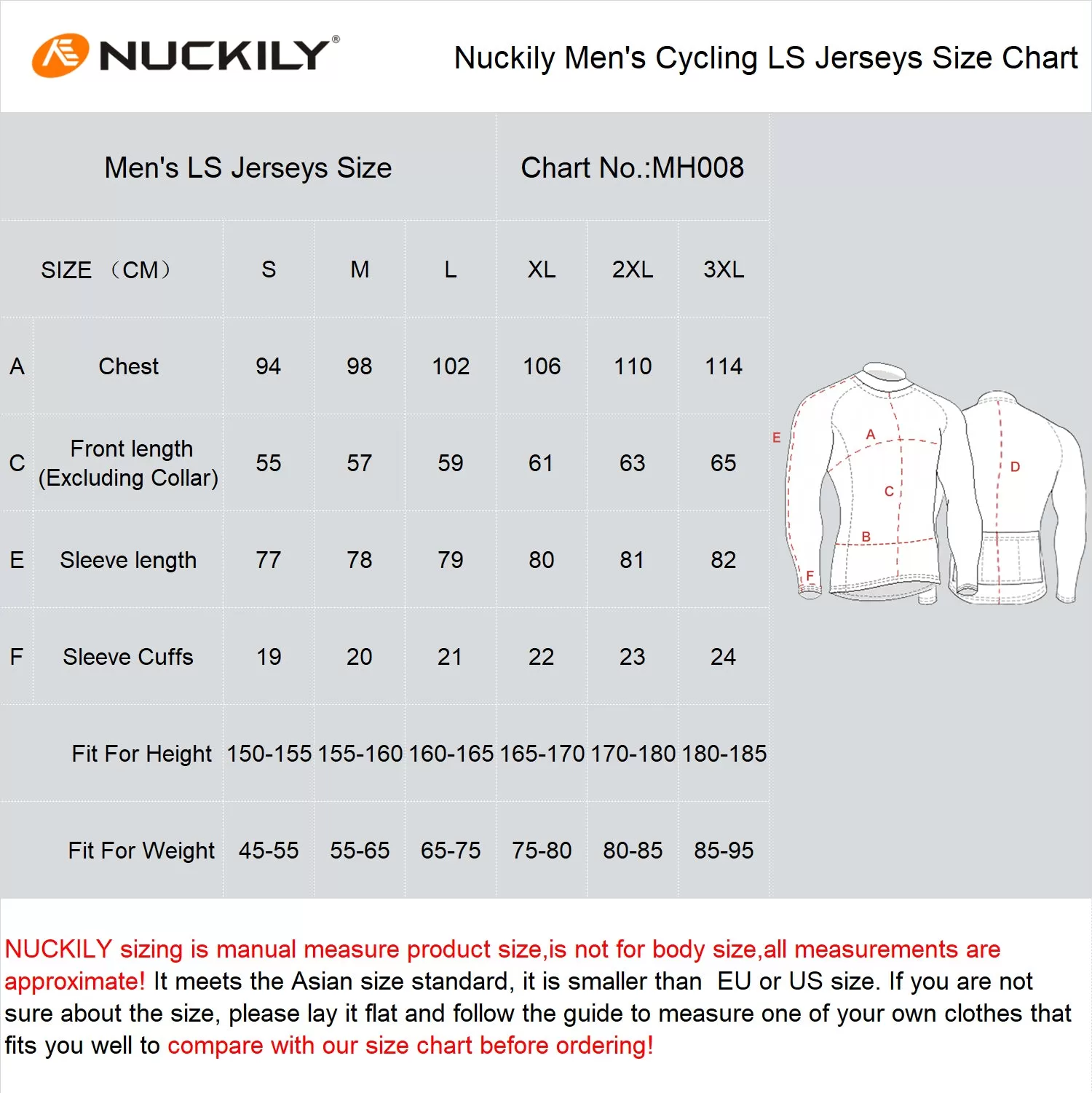 Nuckily Mycycology MH008 Full Sleeves Cycling Jersey - Neon Green