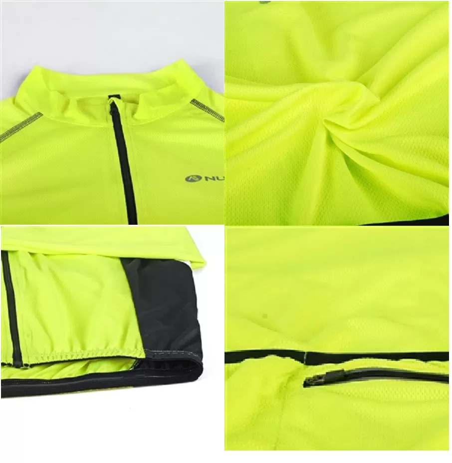 Nuckily Mycycology MH008 Full Sleeves Cycling Jersey - Neon Green