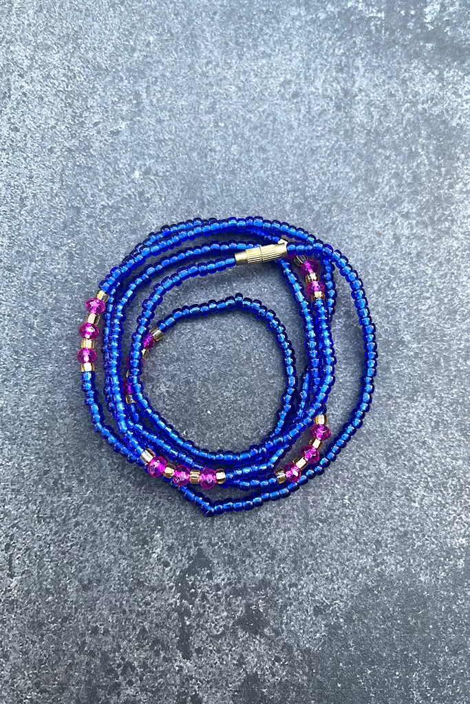 Odyssey Blue Clasp Waist Beads