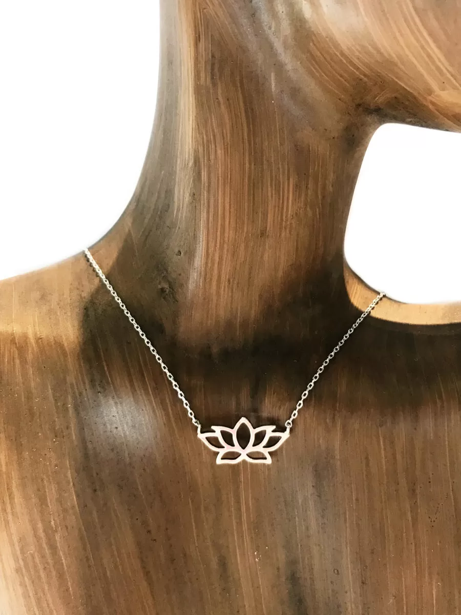 Open Lotus Necklace