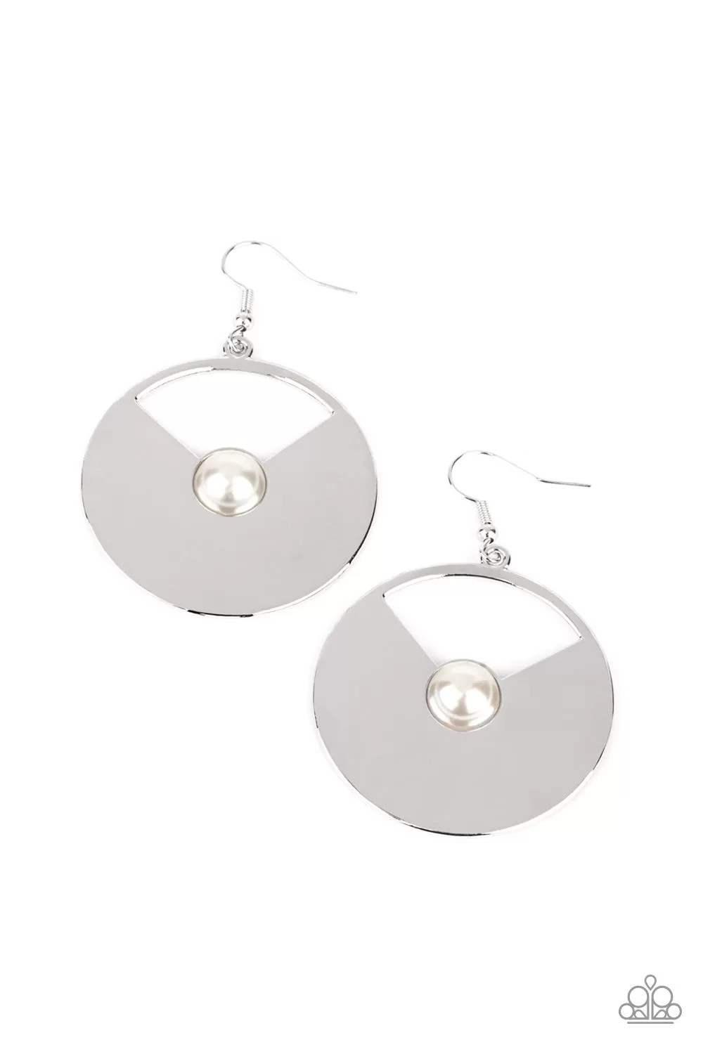 Paparazzi Record-Breaking Brilliance - White Earrings