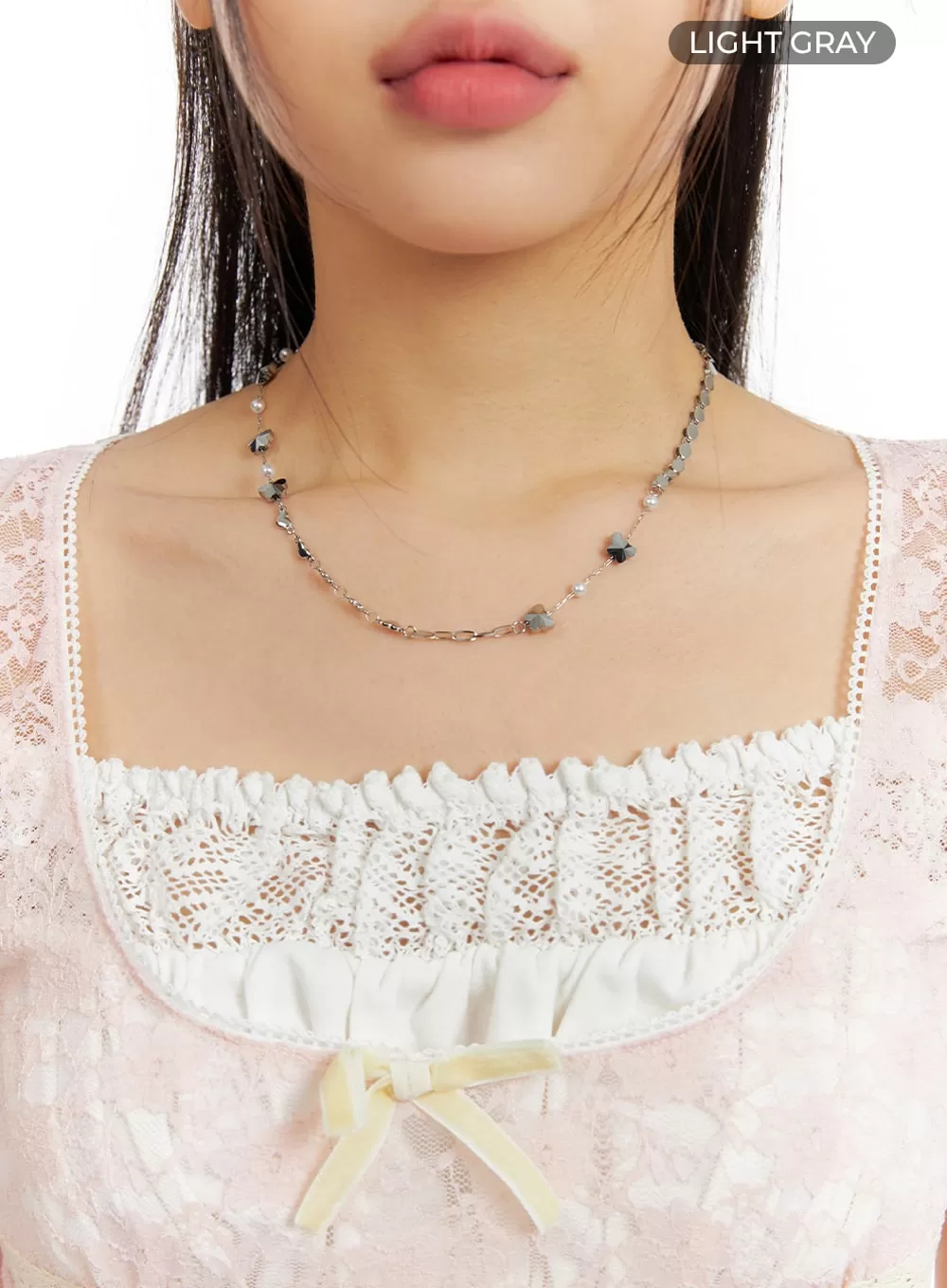 Pearls and Butterfly Necklace CF426