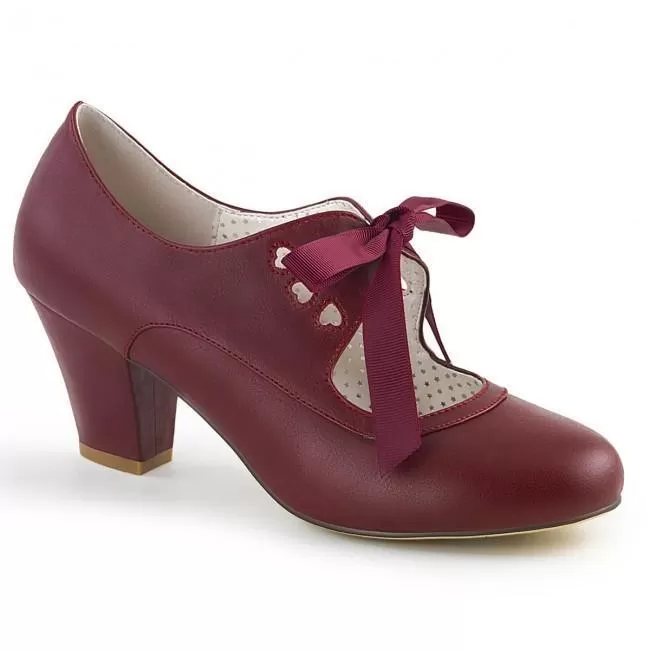 Pin Up Couture Wiggle-32-Burgundy-Size 7-Clearance