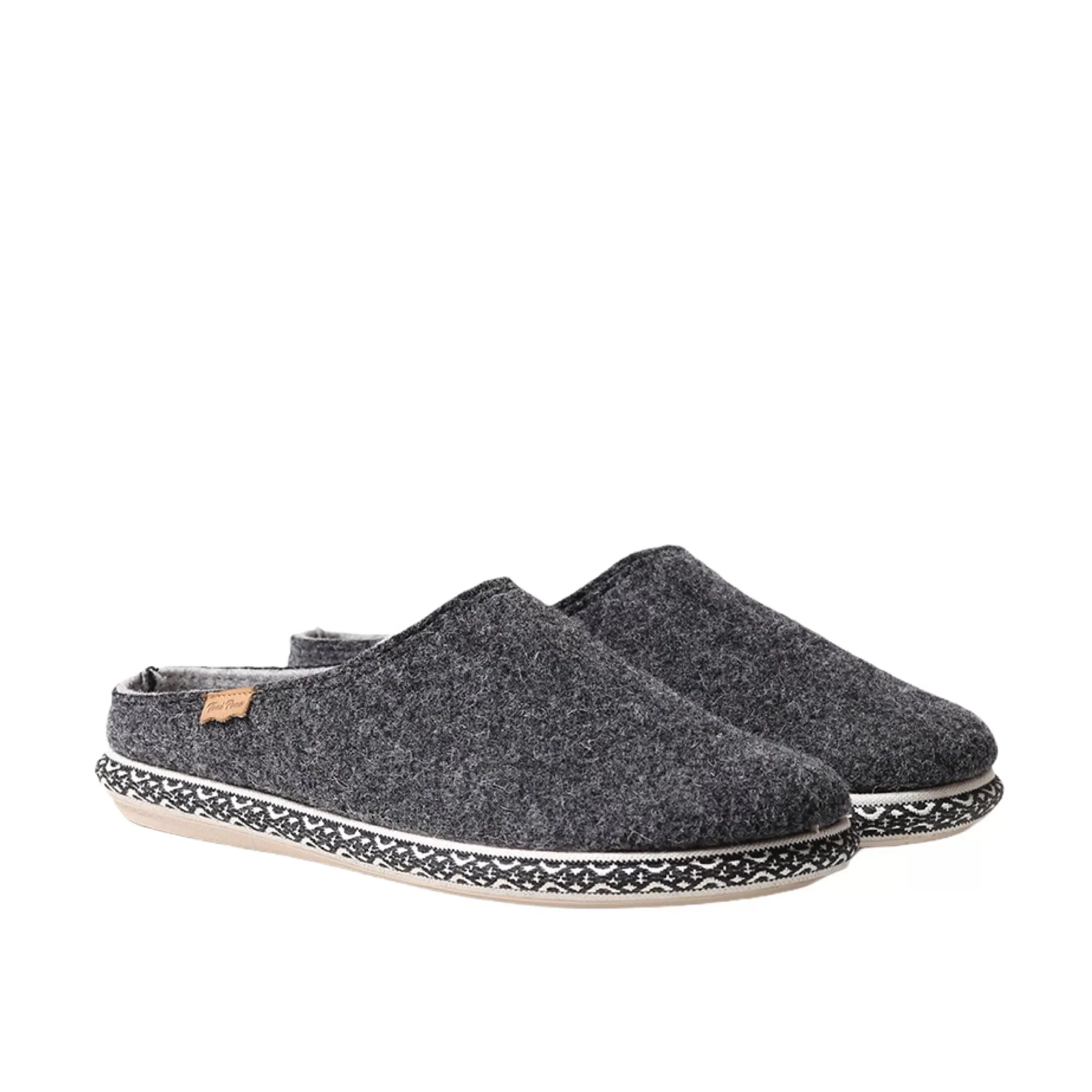 Plain Cotton Blend Slippers for Men - Nabor-CD