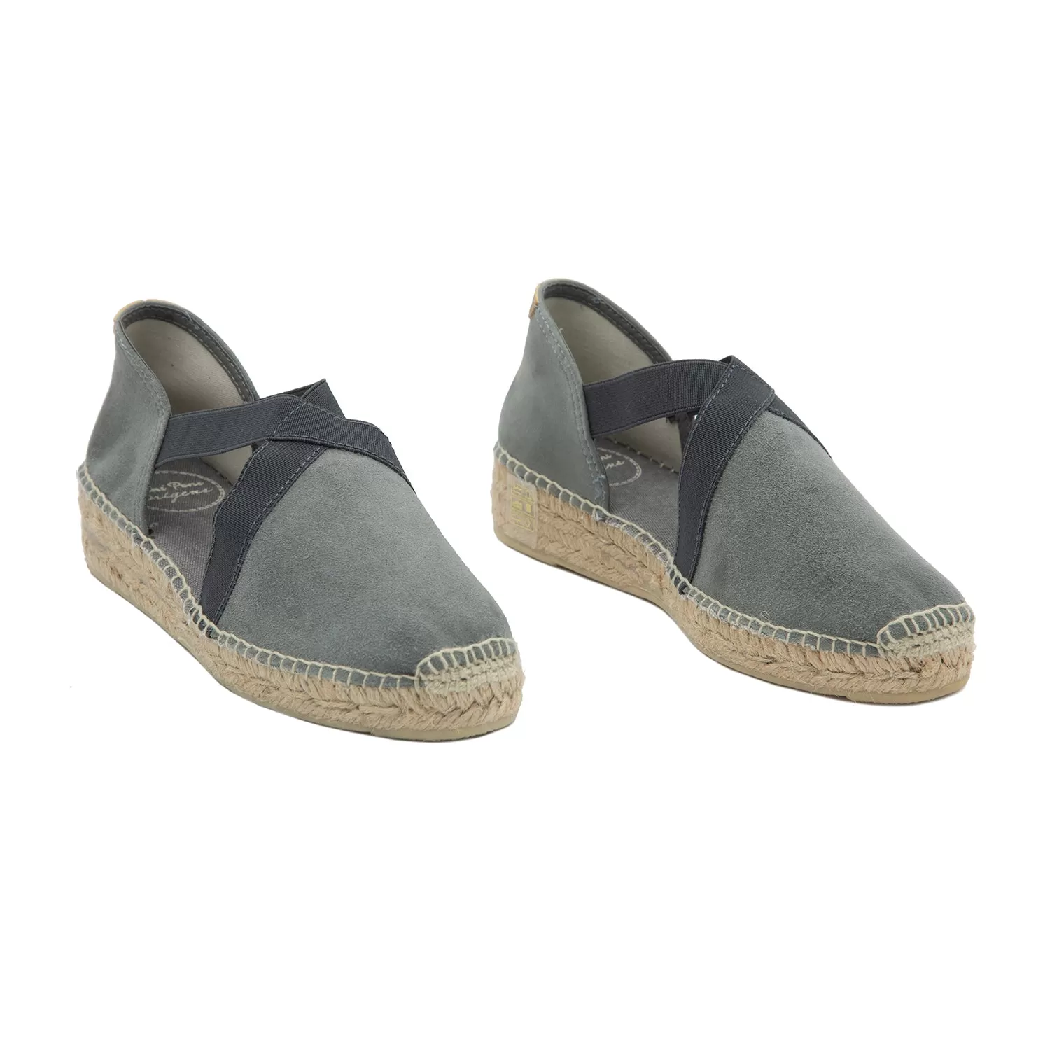 Plain Suede Leather Wedge Espadrille for Women - Enar-A