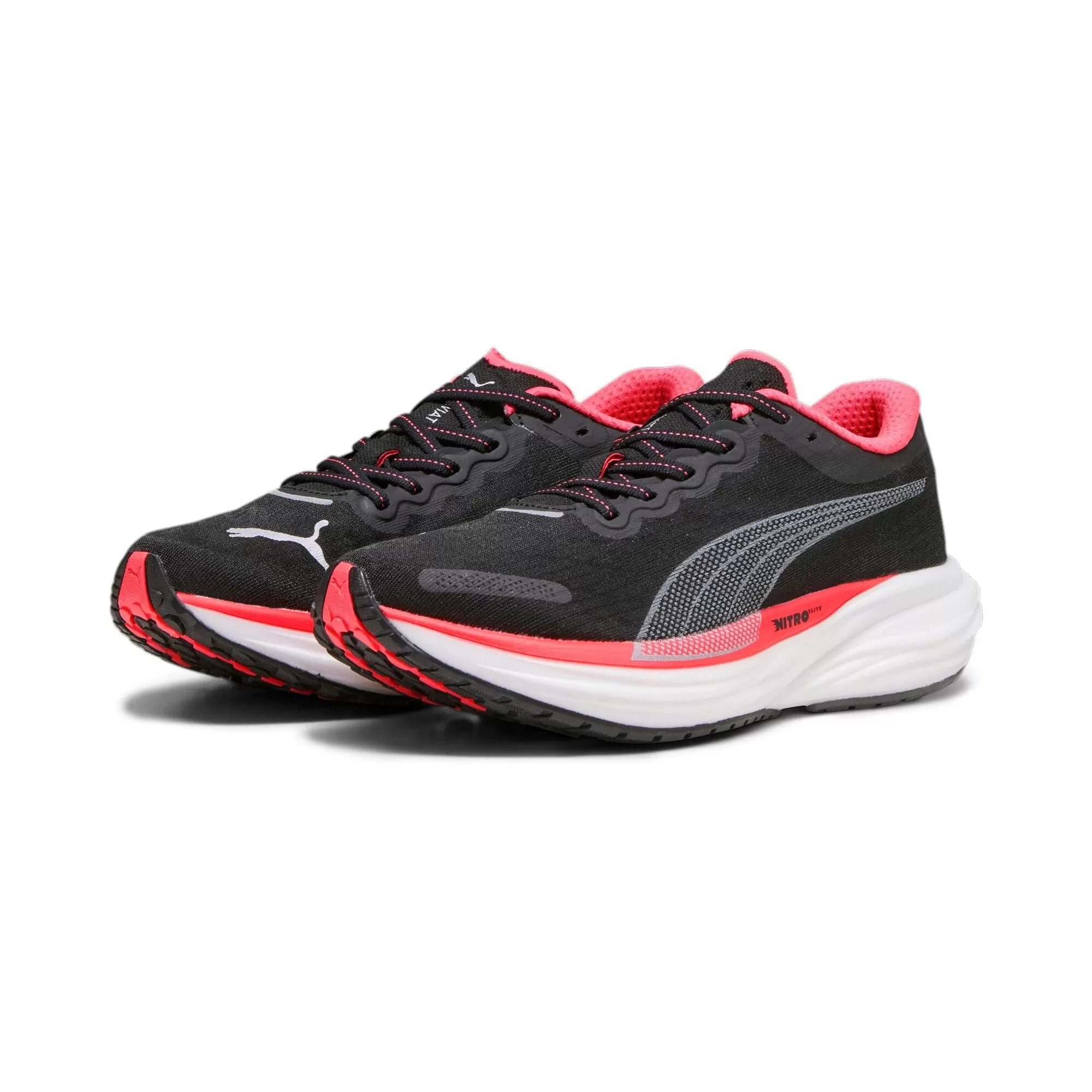 Puma Women's  Deviate Nitro 2 Wns Black-Fire Orchid