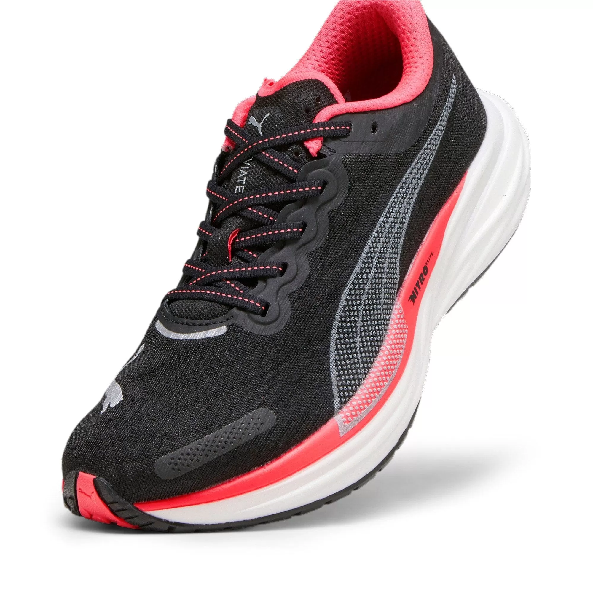 Puma Women's  Deviate Nitro 2 Wns Black-Fire Orchid