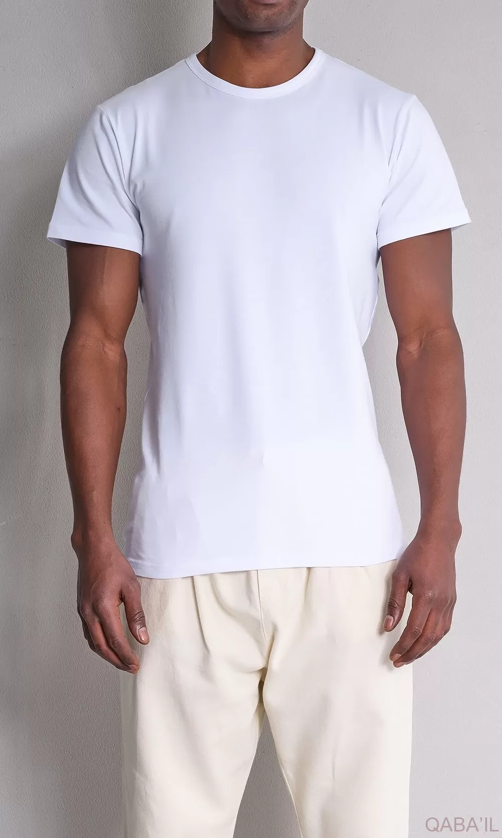 QL BAZ Longline T-Shirt White Pack (Pack of 2)