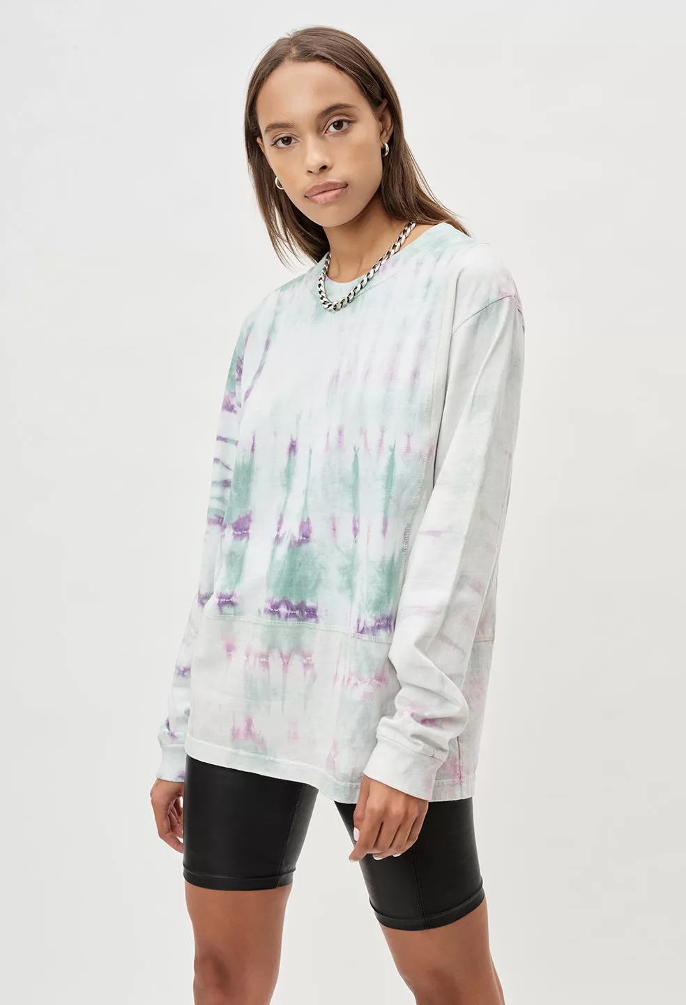 Reconstructed LS Tie Dye Tee / Mineral X Opal