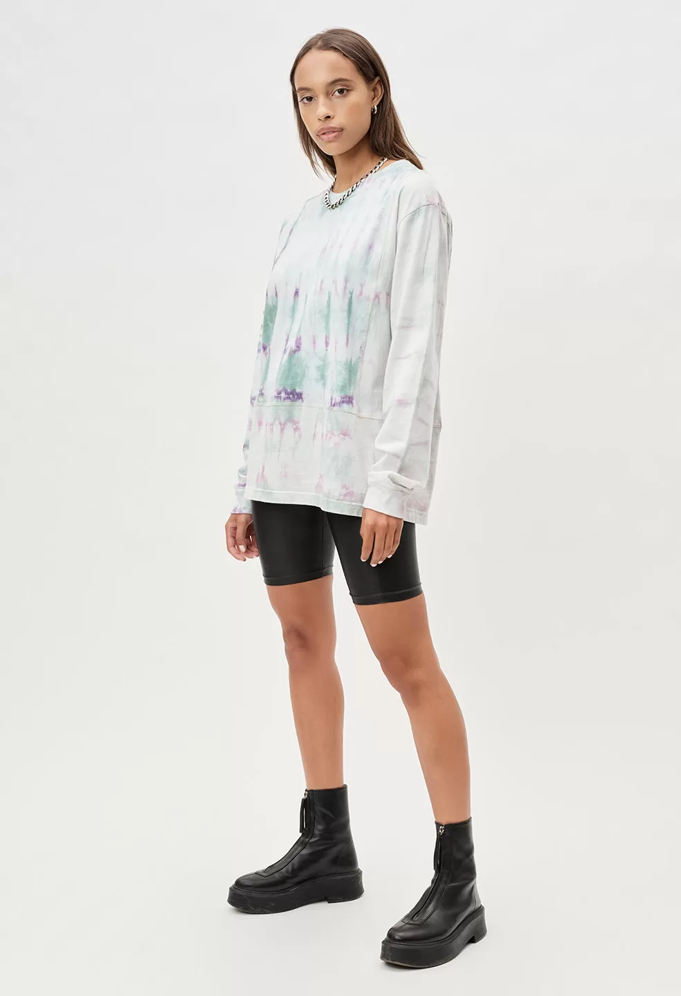 Reconstructed LS Tie Dye Tee / Mineral X Opal