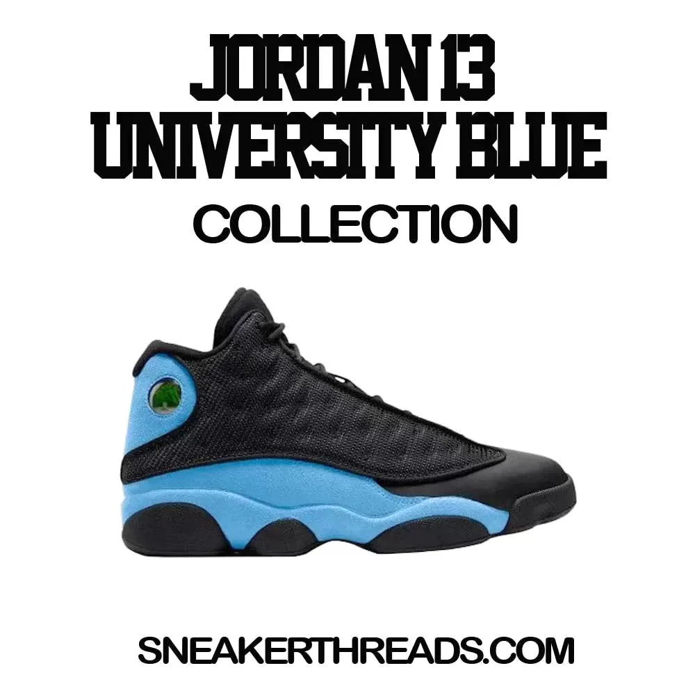 Retro 13 University Blue Sweater - My Life - Black