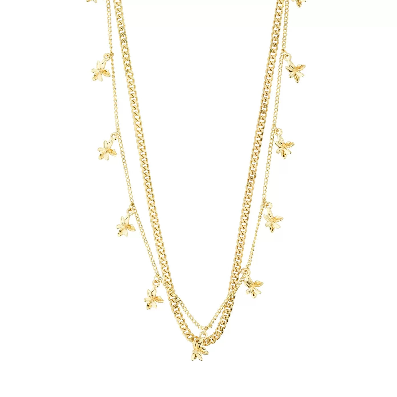 Riko Gold Plated 2-in-1 Necklace Set