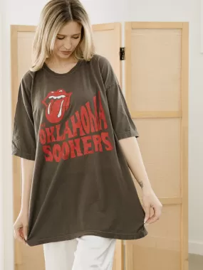 Rolling Stones OU Sooners Dazed Charcoal One Size Tee