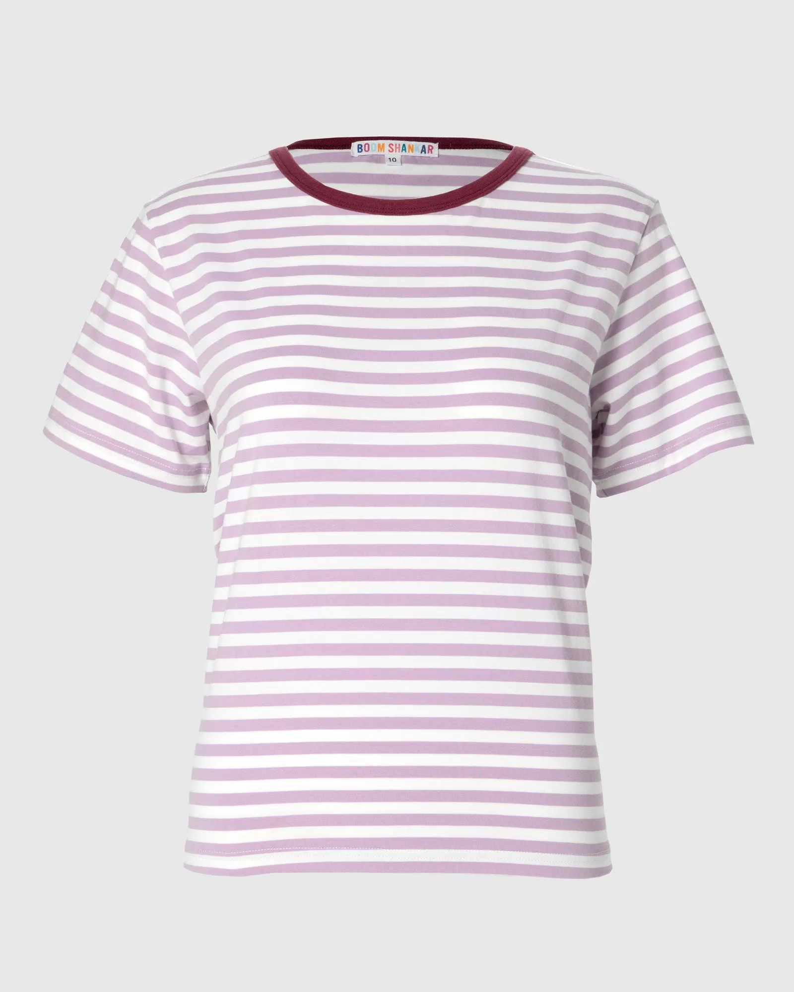 Sago Stripe Tee - Lilac Stripe