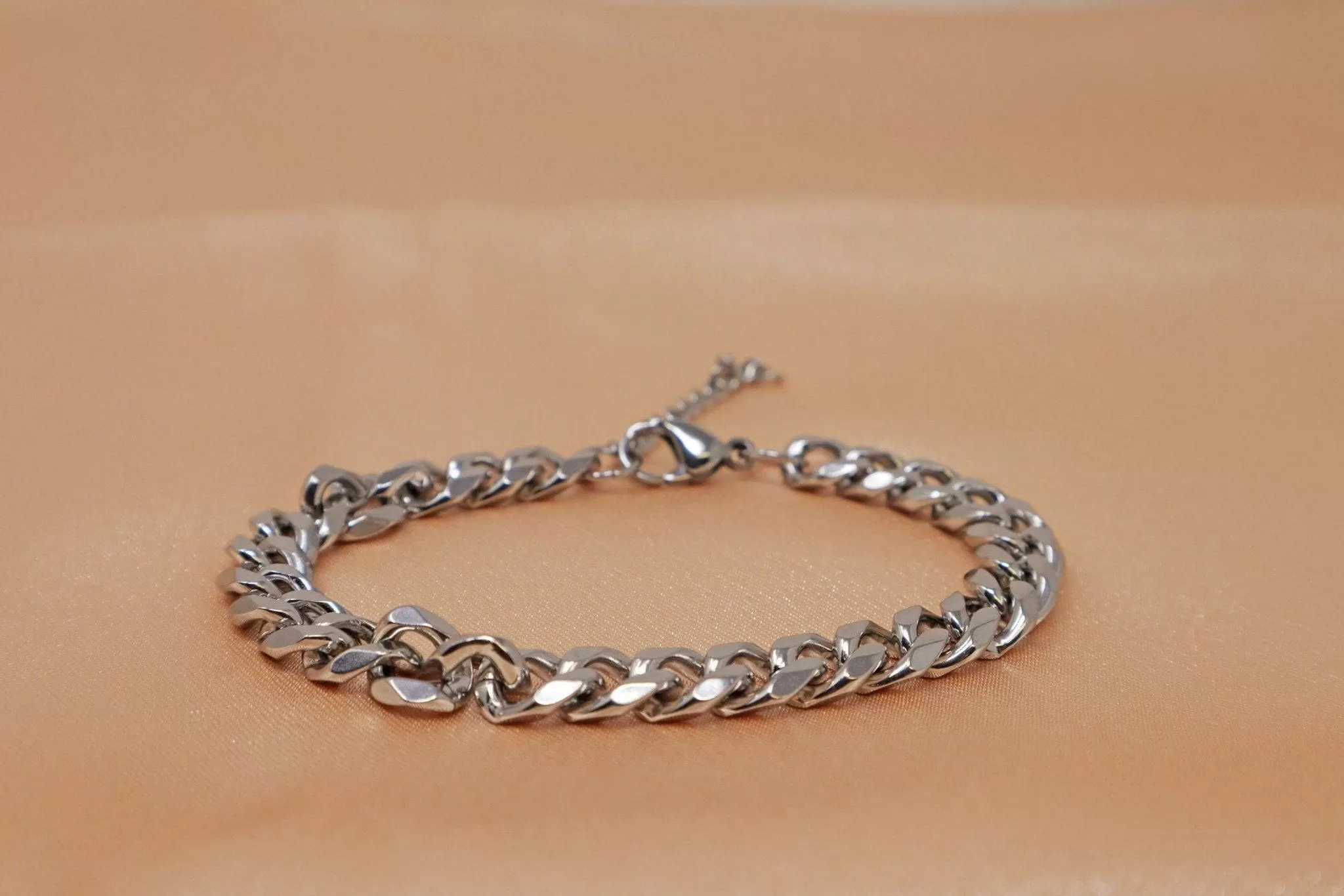 Stainless Steel Cuban Chain Link Bracelet For Men/Women, Men's Classic Bracelet, Gift For Him, Father’s Day gift, Wedding Bracelet For Men