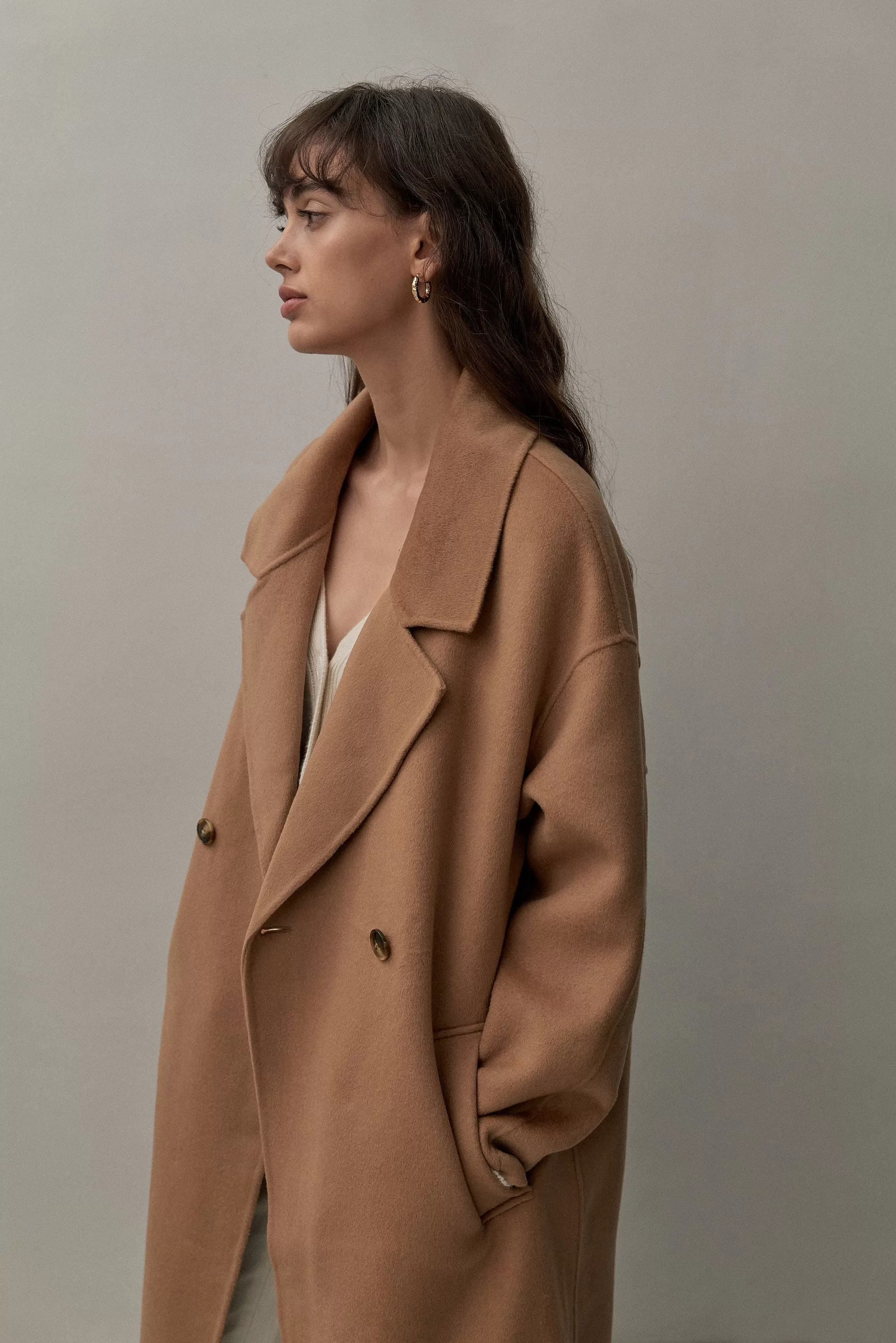 THE LONDON COAT - CAMEL 90/10