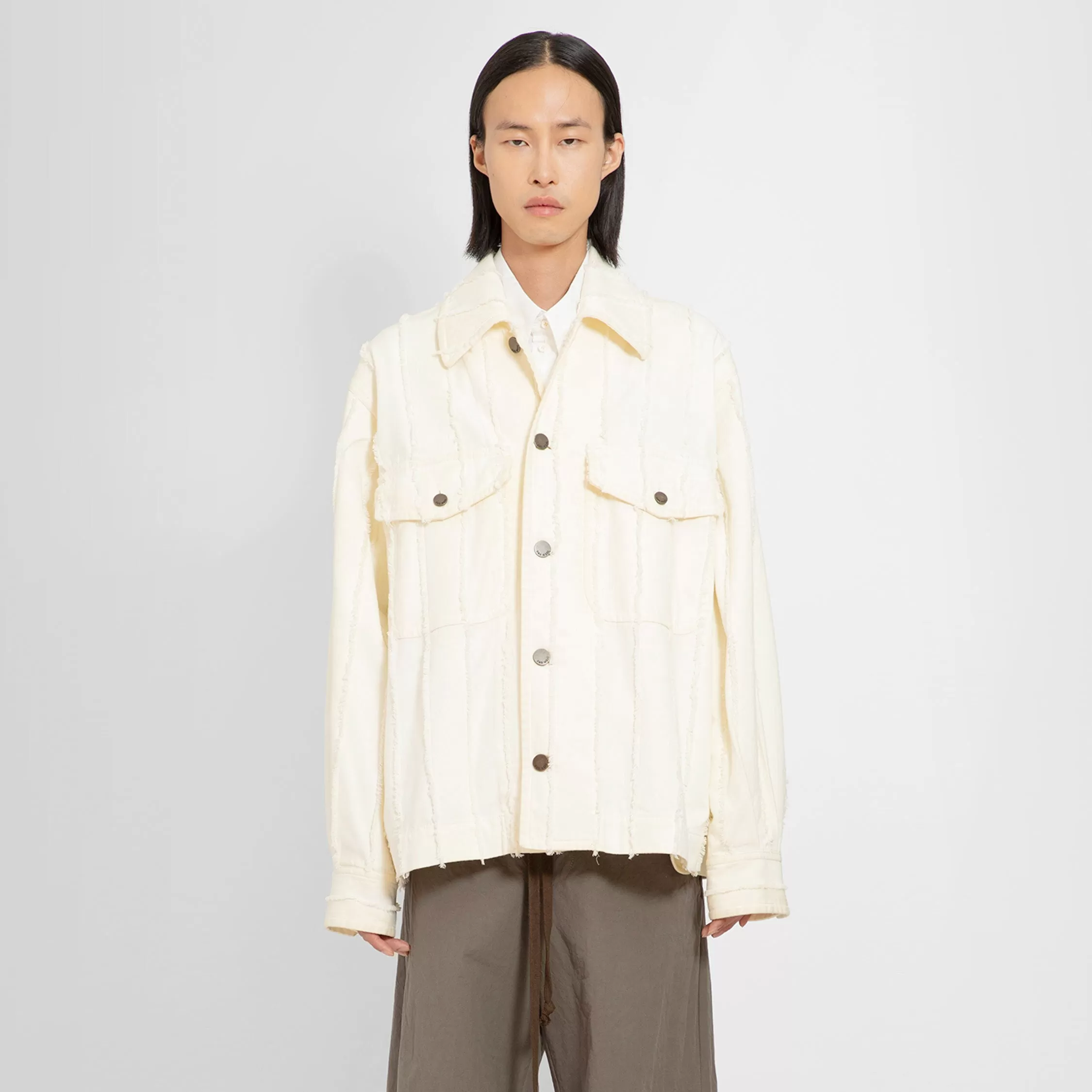 UMA WANG MAN OFF-WHITE JACKETS