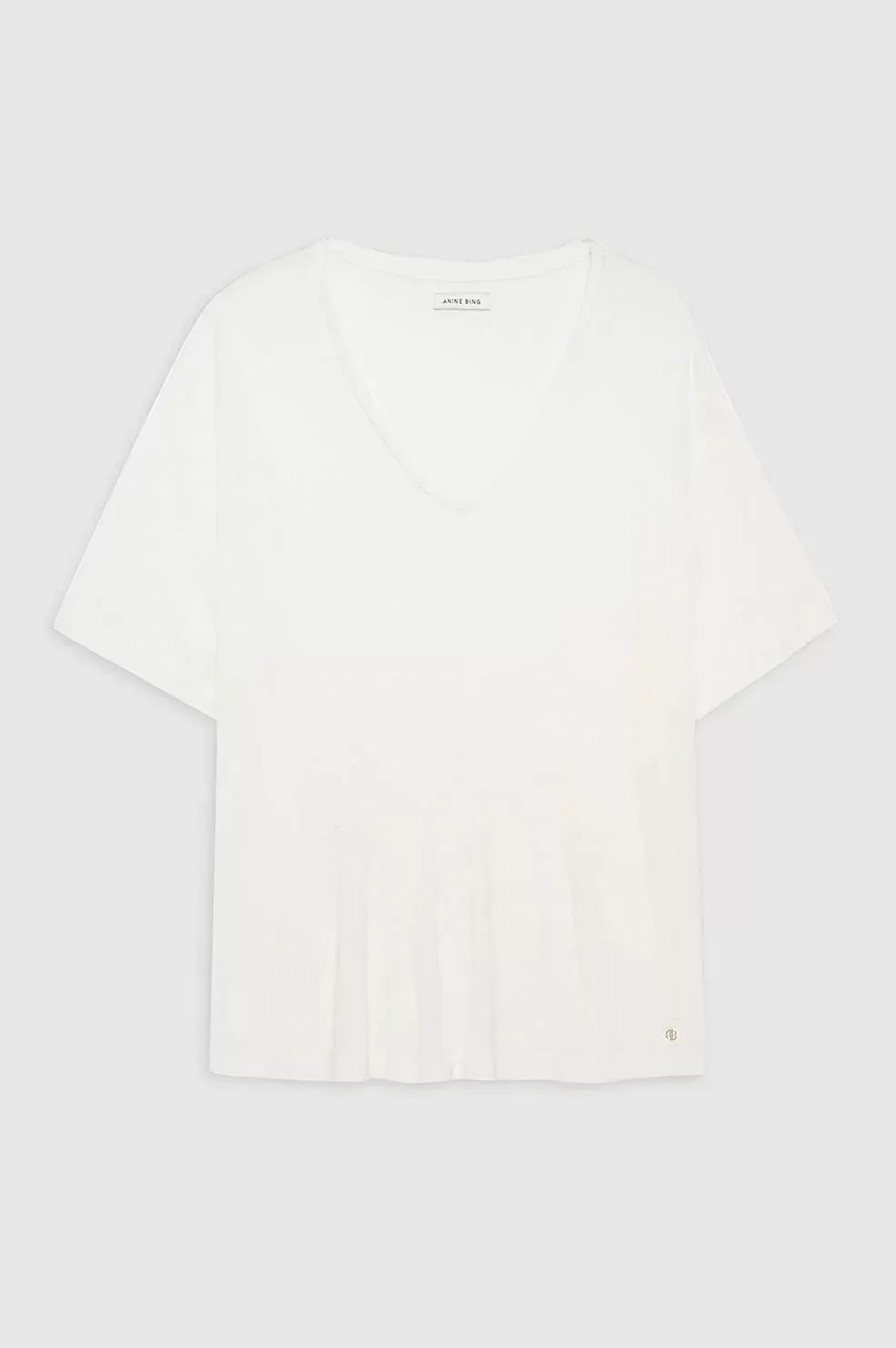 Vale Cashmere Blend Tee - Off White