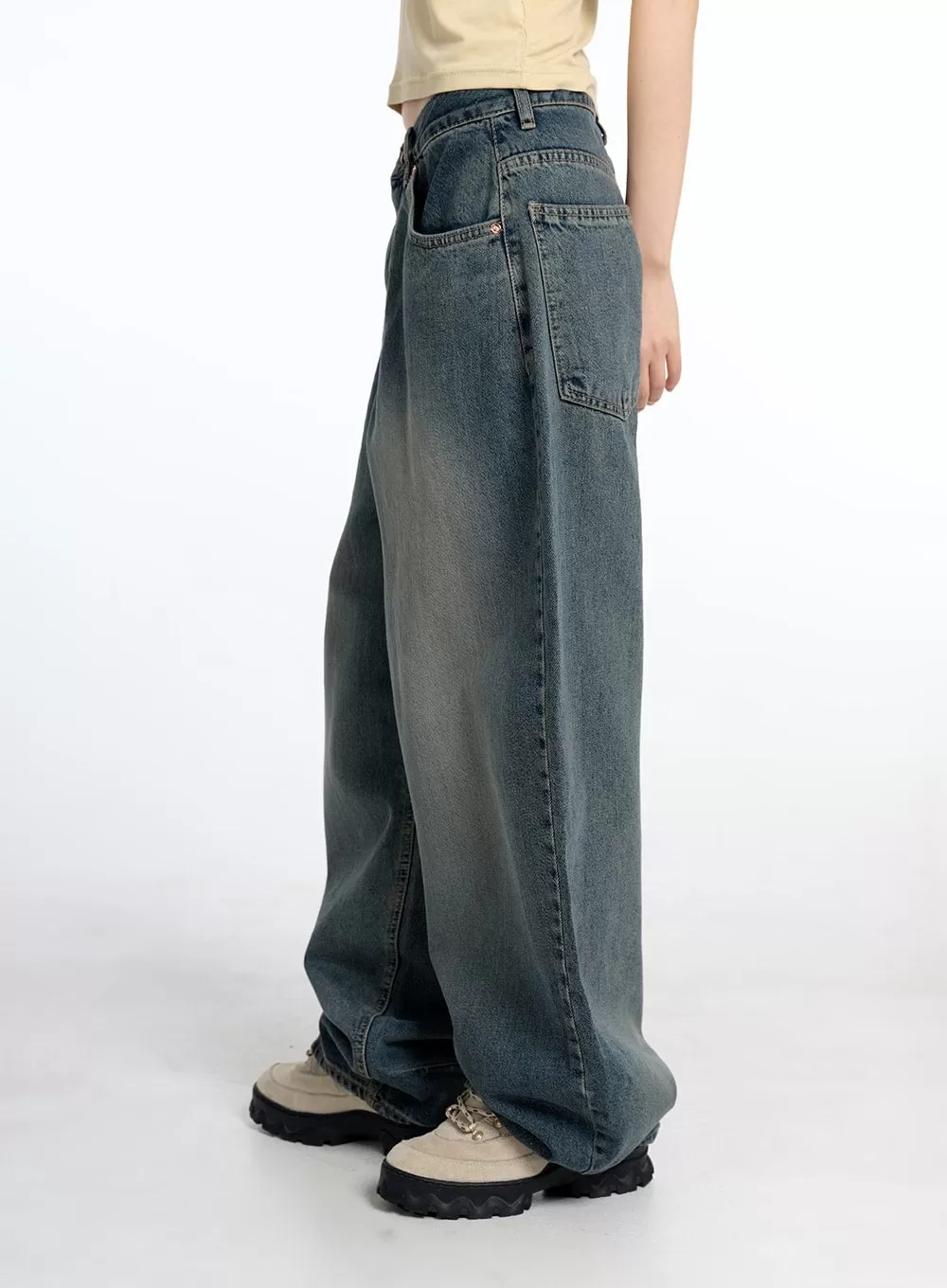 Vintage Low Rise Baggy Jeans CM415