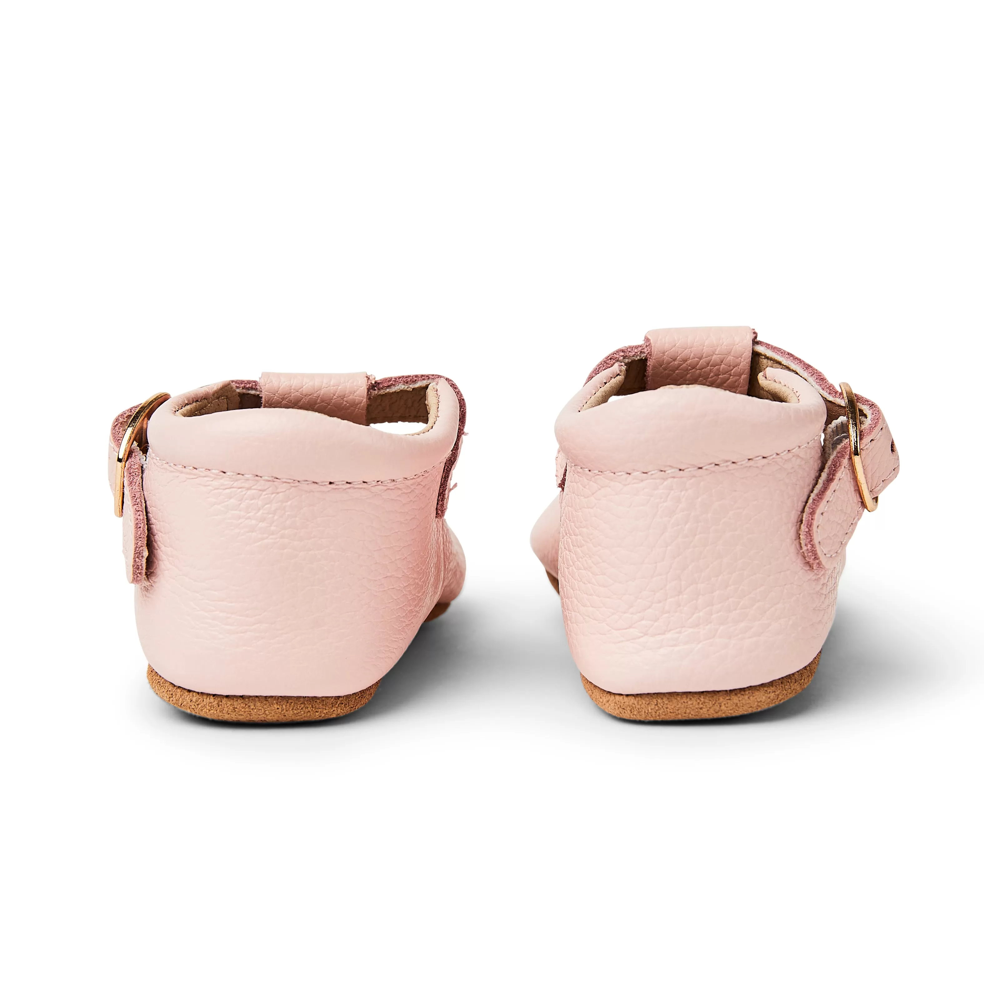 Wisp Pink Leather Baby T Bar Shoe