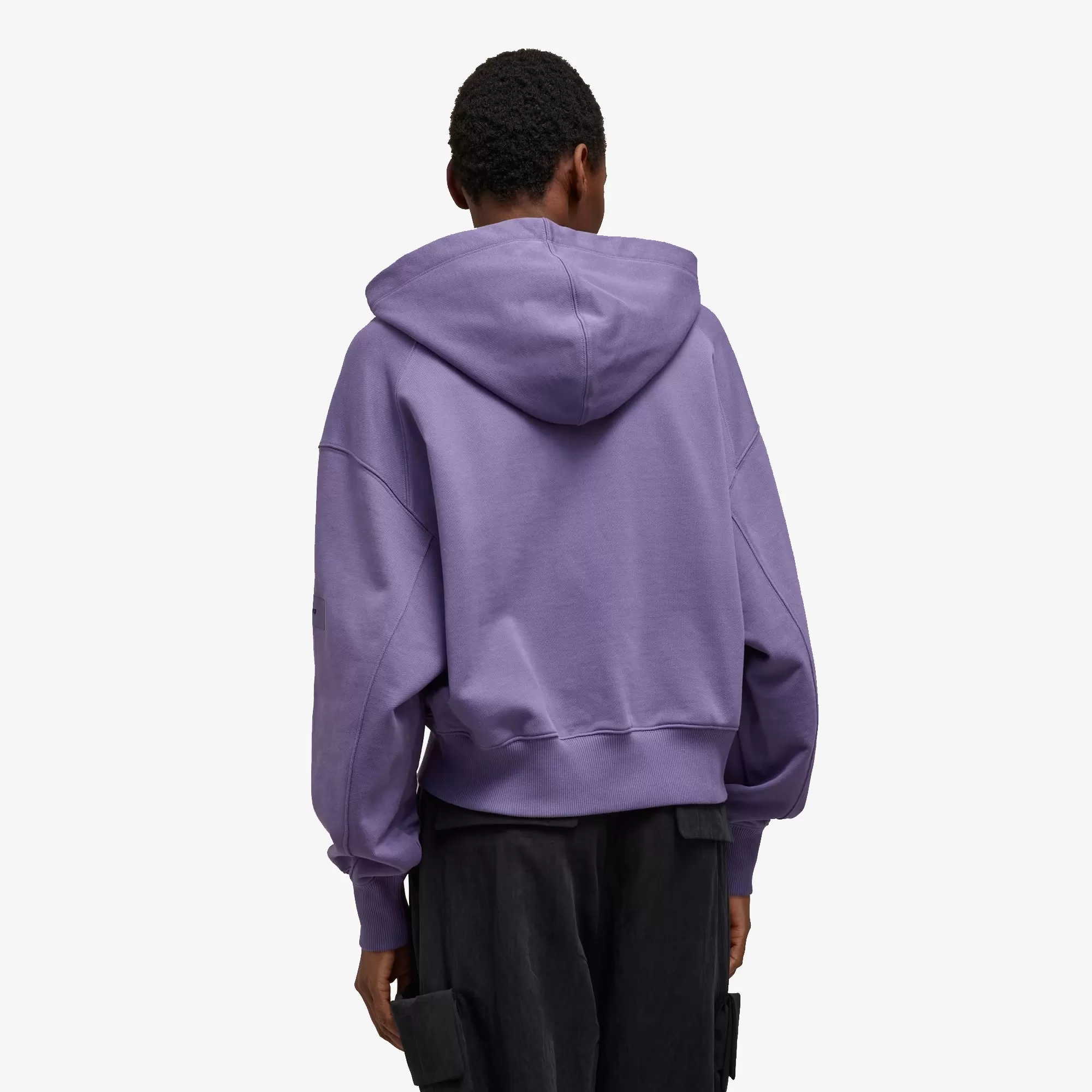 WMN'S ORGANIC COTTON TERRY BOXY HOODIE 'TECH PURPLE'