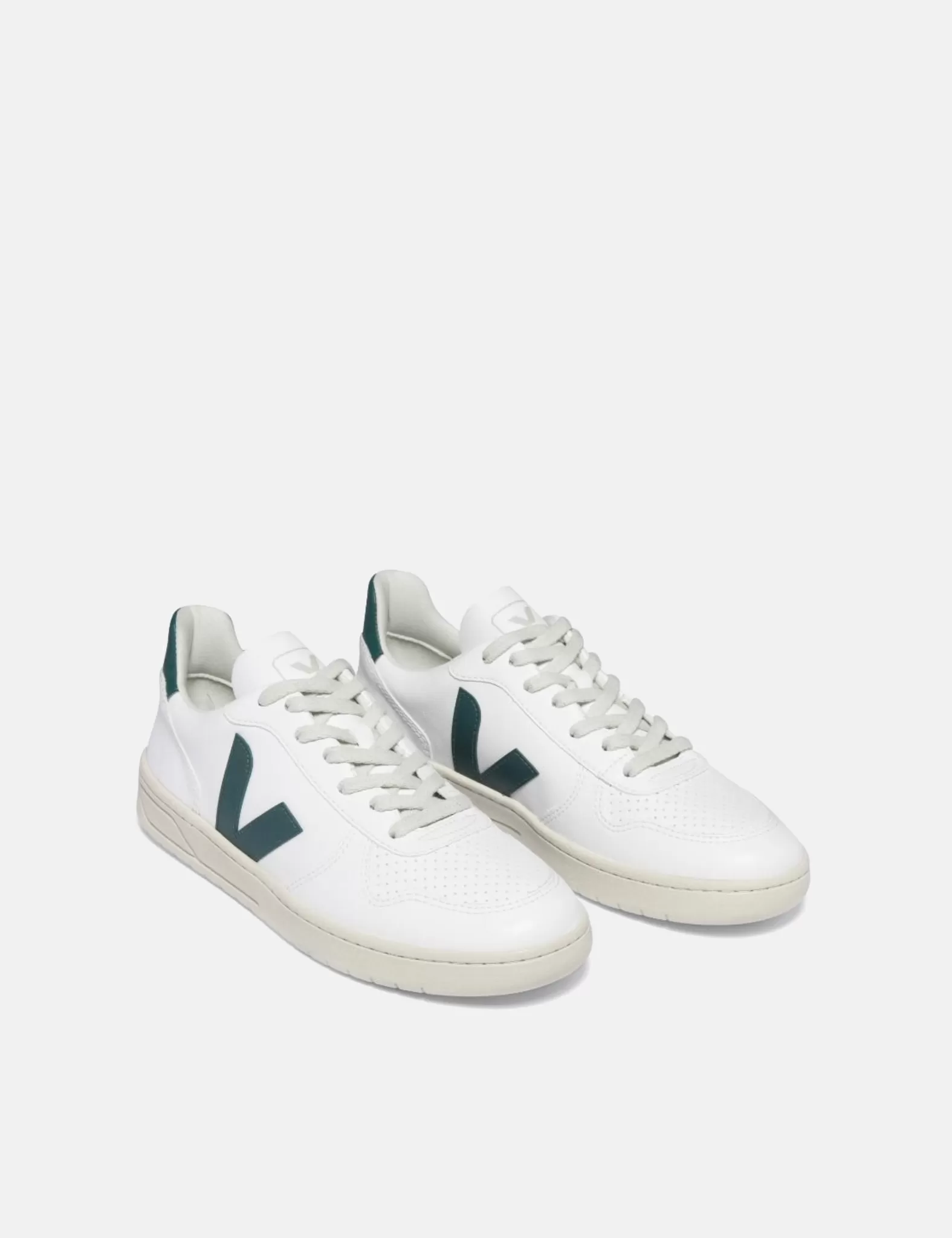 Women's Veja V-10 CWL Trainers - White/Brittany