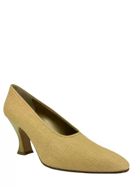 Yves Saint Laurent Vintage Straw Pumps Size 7.5