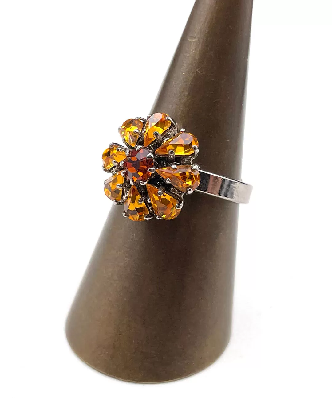 【ドイツ買付】ヴィンテージ SEIBOTH トパーズ フラワー リング/Vintage SEIBOTH Topaz Flower Ring