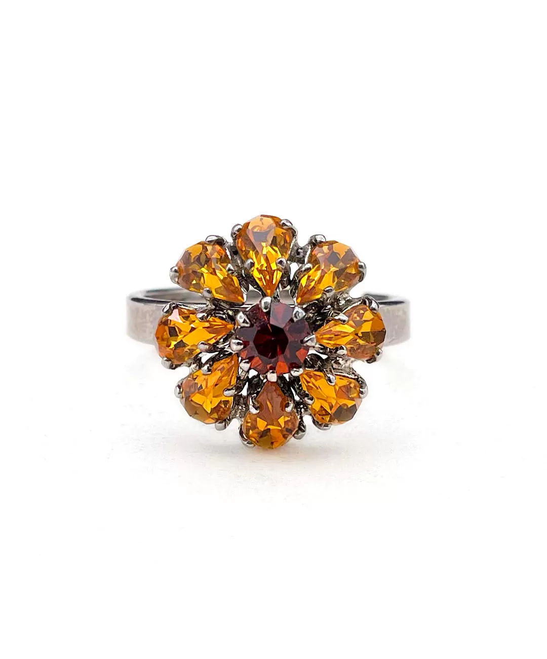 【ドイツ買付】ヴィンテージ SEIBOTH トパーズ フラワー リング/Vintage SEIBOTH Topaz Flower Ring