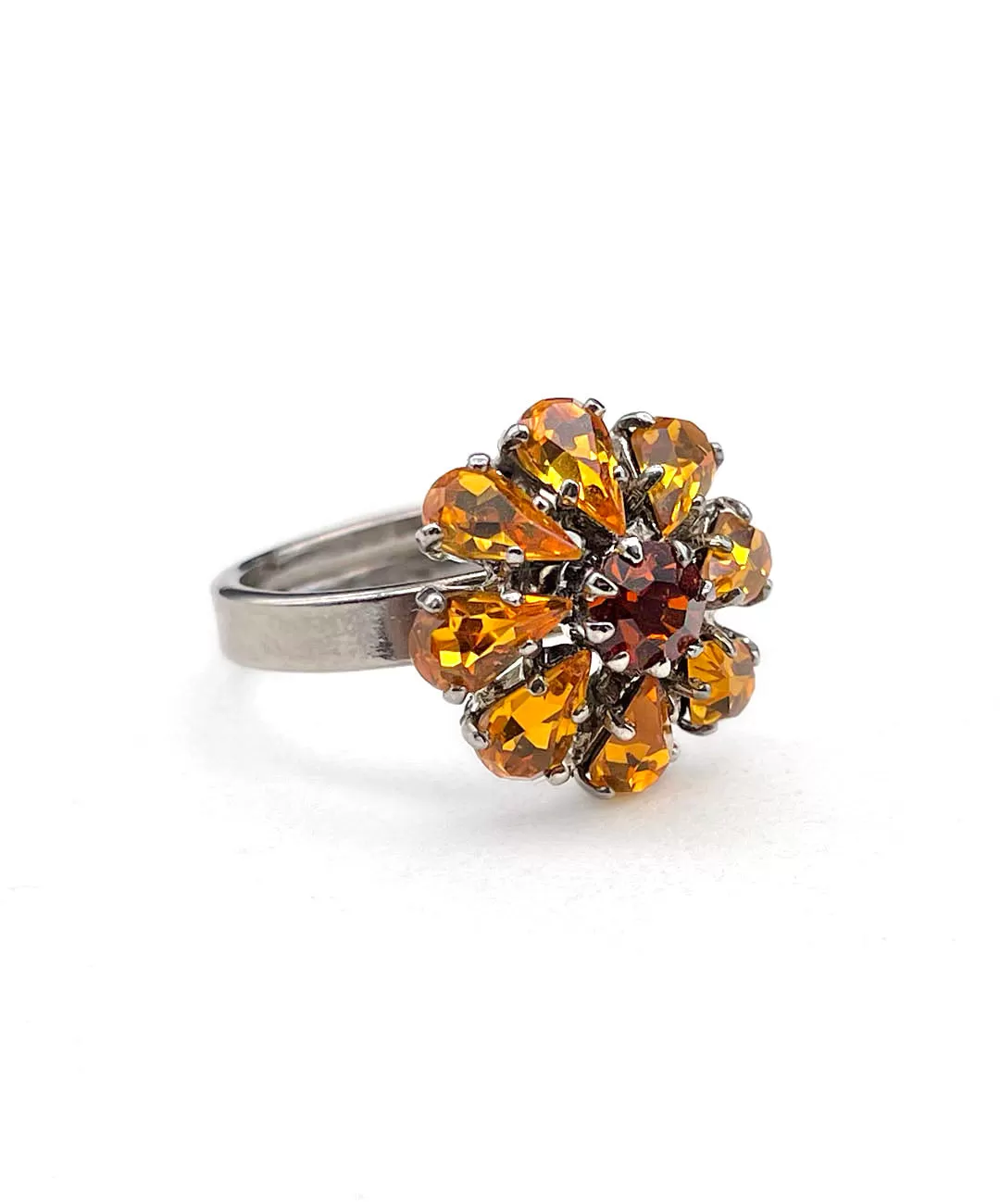 【ドイツ買付】ヴィンテージ SEIBOTH トパーズ フラワー リング/Vintage SEIBOTH Topaz Flower Ring