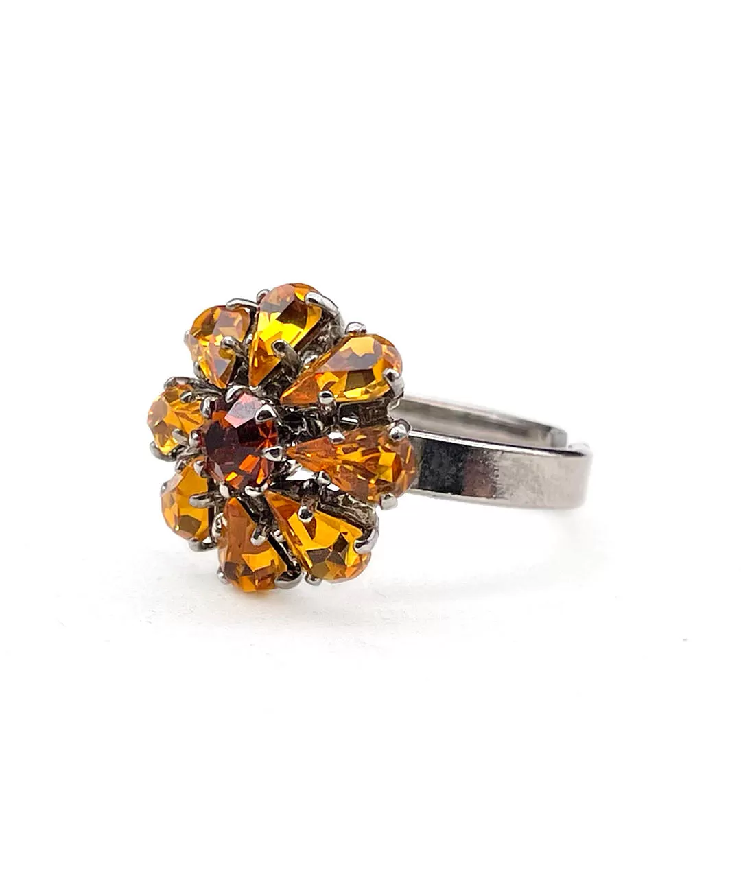 【ドイツ買付】ヴィンテージ SEIBOTH トパーズ フラワー リング/Vintage SEIBOTH Topaz Flower Ring