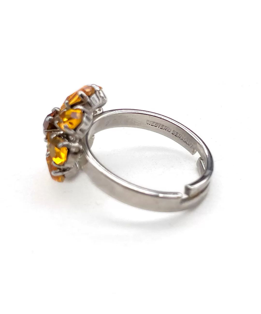 【ドイツ買付】ヴィンテージ SEIBOTH トパーズ フラワー リング/Vintage SEIBOTH Topaz Flower Ring