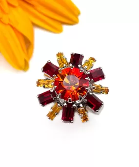 【ドイツ買付】ヴィンテージ SEIBOTH ファイア フラワー リング/Vintage SEIBOTH Fire Flower Ring